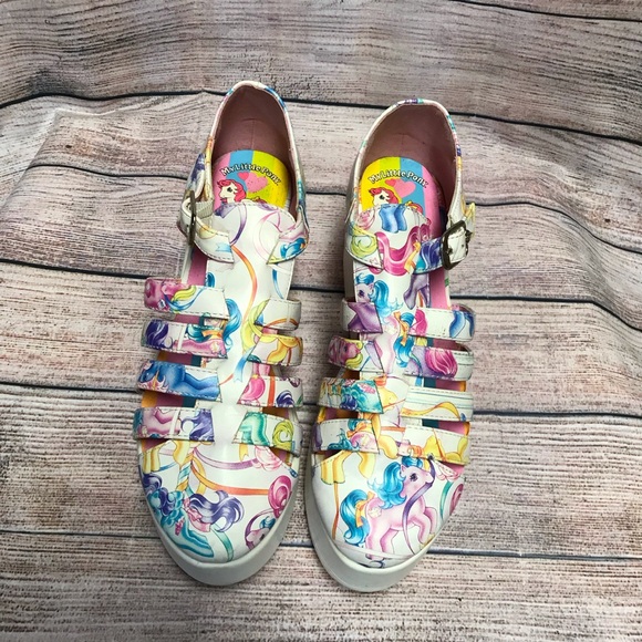 Colorful My Little Pony Women’s Platform Shoes. Great for Anime Clothing! - Picture 1 of 5